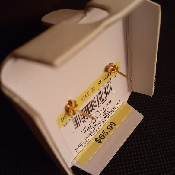 14 kt. Gold Stud Earrings (4mm gold balls) - Picture 6 of 6